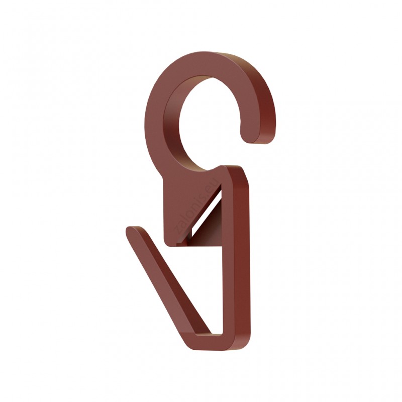 CURTAIN RAIL RING CLIP D.35 D.28 D.23 / CHERRY